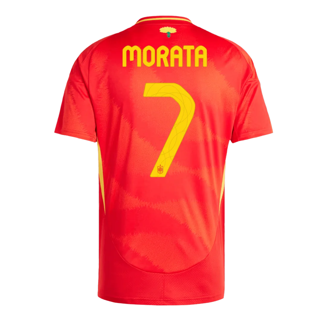 Álvaro Morata NO.7 Equipacion España Primera 2024 Alvaro Morata NO.7 Equipacion Espana Primera 2024