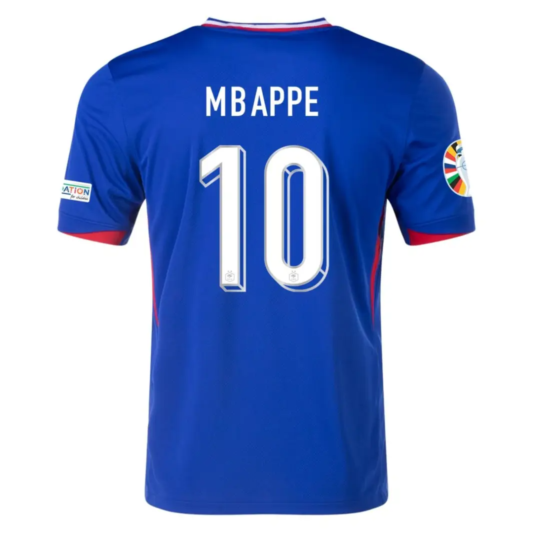 Kylian Mbappé NO.10 Equipacion Francia Primera 2024 Kylian Mbappe NO.10 Equipacion Francia Primera 2024