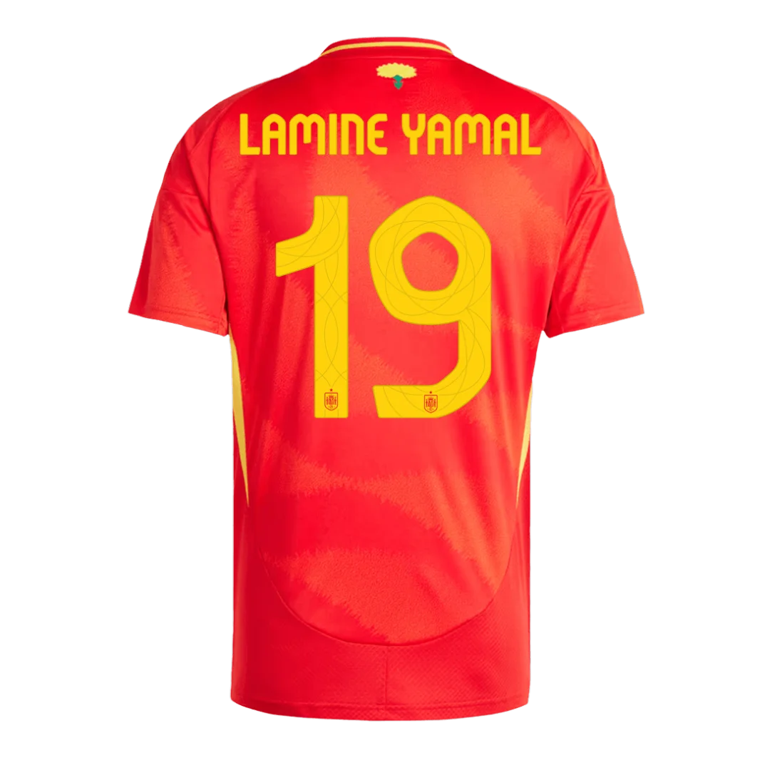 LAMINE YAMAL NO.19 Equipacion España Primera 2024 LAMINE YAMAL NO.19 Equipacion Espana Primera 2024