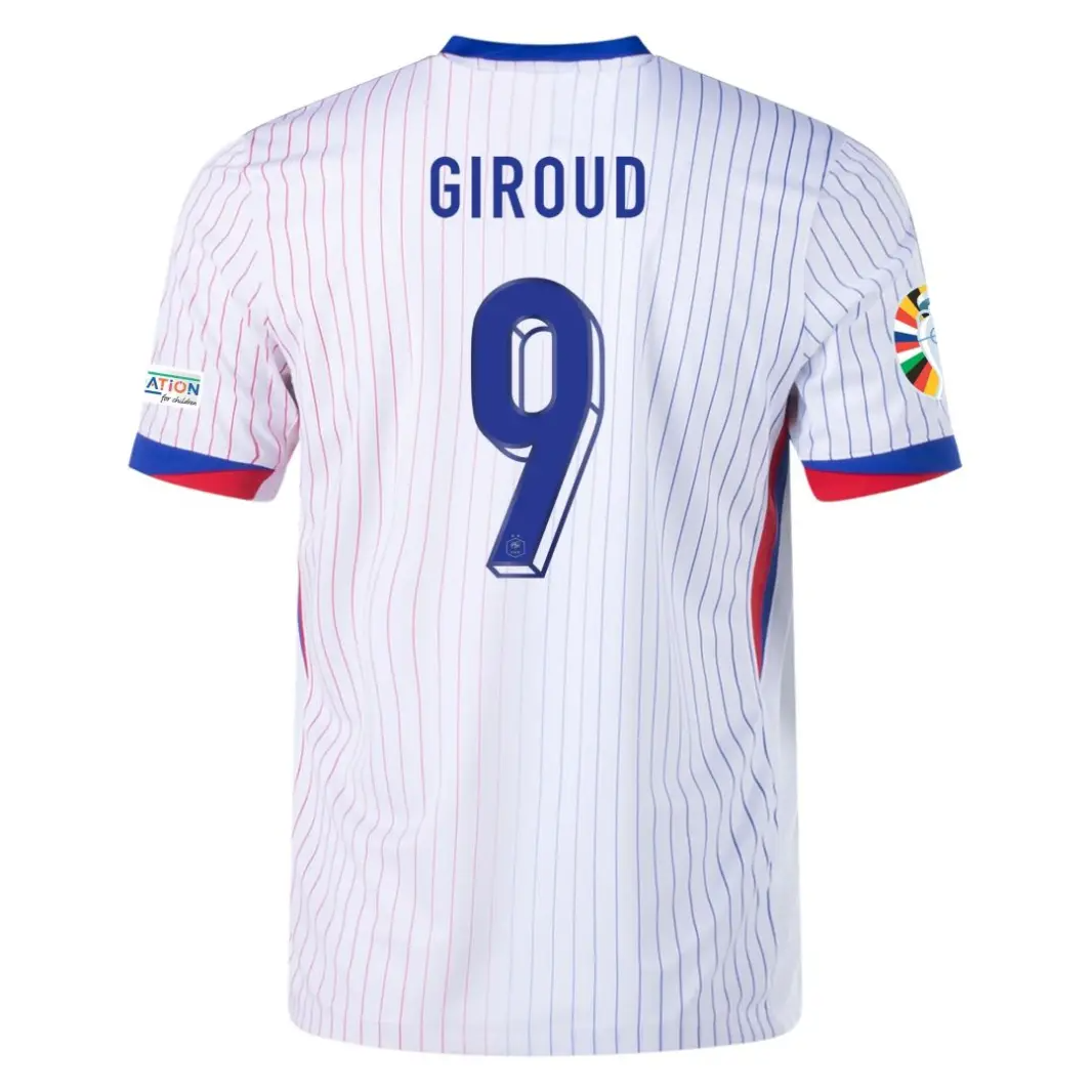 Olivier Giroud NO.9 Equipacion Francia Segunda 2024 Olivier Giroud NO.9 Equipacion Francia Segunda 2024