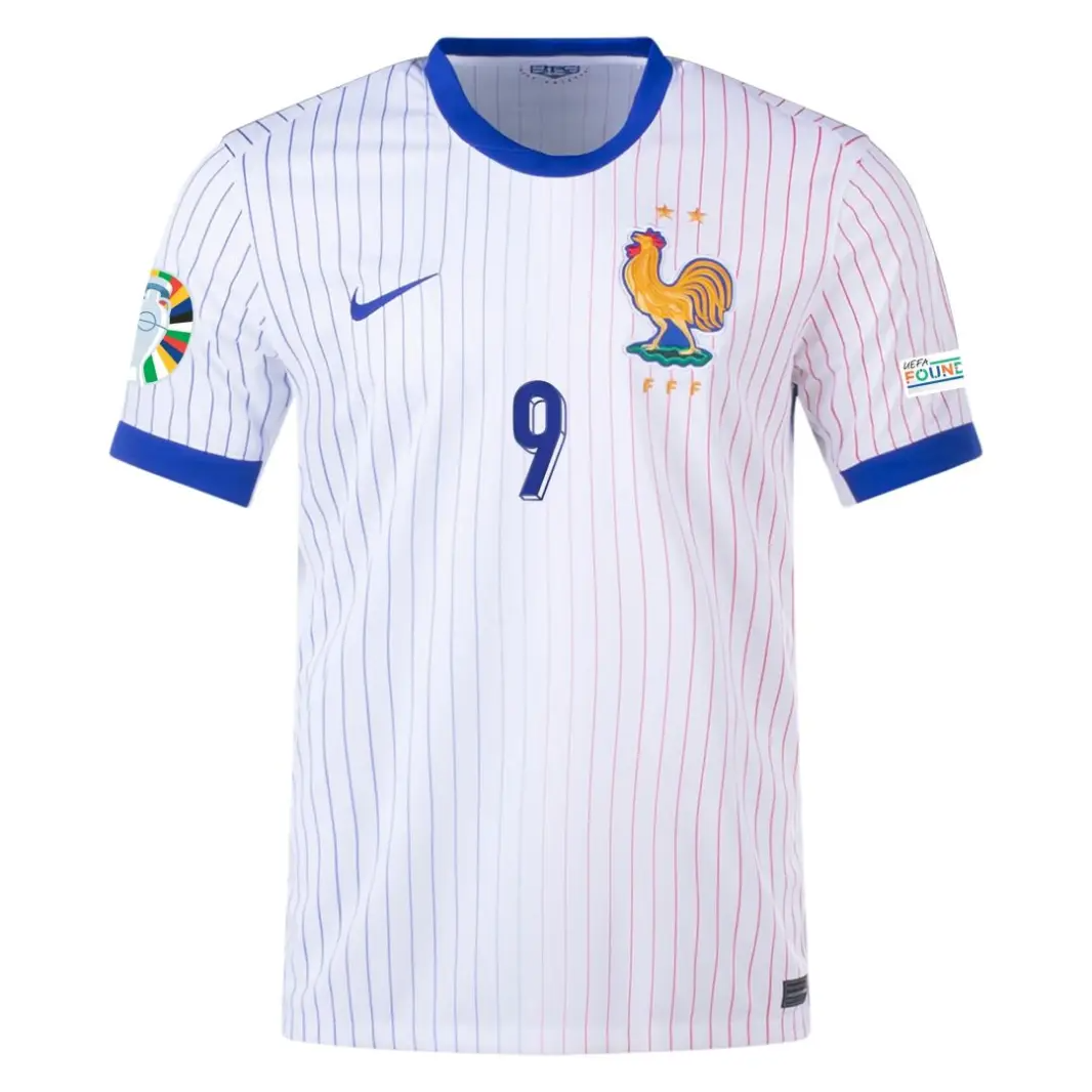 Olivier Giroud NO.9 Equipacion Francia Segunda 2024_1 Olivier Giroud NO.9 Equipacion Francia Segunda 2024 1