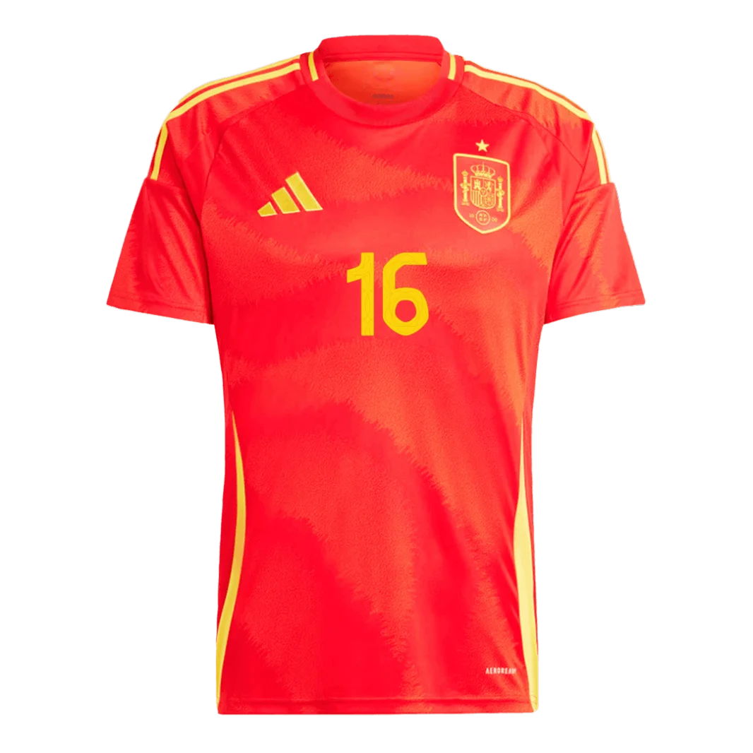 Rodrigo NO.16 Equipacion España Primera 2024_1 Rodrigo NO.16 Equipacion Espana Primera 2024 1