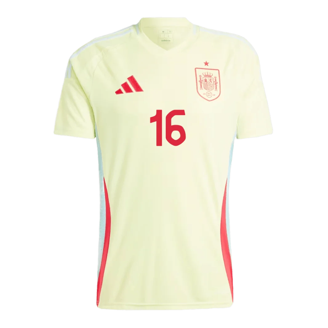 Rodrigo NO.16 Equipacion España Segunda 2024_1 Rodrigo NO.16 Equipacion Espana Segunda 2024 1
