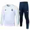 Tailandia Equipacion Real Madrid Manga Larga Entrenamiento 2024 Blanco