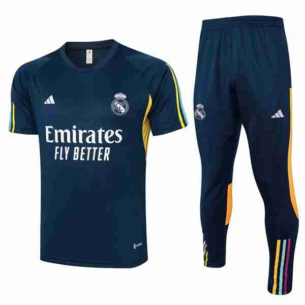 Tailandia Camiseta Real Madrid Conjunto Completo 2024 Azul Tailandia Conjunto Camiseta Real Madrid Entrenamiento 2024 Azul