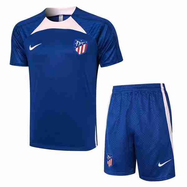 Camiseta Entrenamiento Atletico Madrid Conjunto Completo 2024 Azul Tailandia Conjunto Equipacion Entrenamiento Atletico De Madrid 2024 Azul