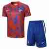 Tailandia Conjunto Equipacion Entrenamiento Atlético De Madrid 2024 Rojo Azul
