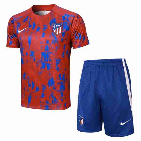 Camiseta Entrenamiento Atletico Madrid Conjunto Completo 2024 Rojo Azul Tailandia Conjunto Equipacion Entrenamiento Atletico De Madrid 2024 Rojo Azul
