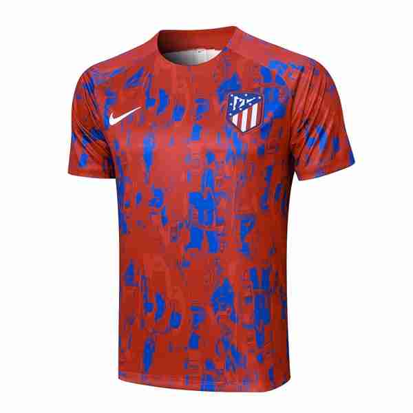 Camiseta Entrenamiento Atlético De Madrid 2024 Rojo Azul Tailandia Equipacion Entrenamiento Atletico De Madrid 2024 Rojo Azul