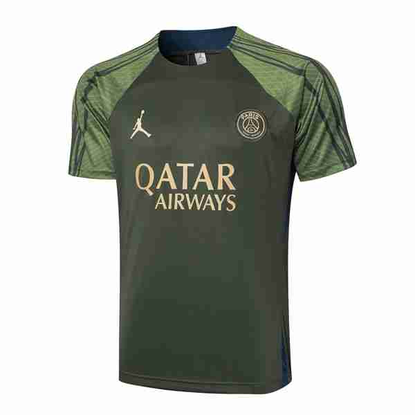 Camiseta Entrenamiento PSG 2024-2025 Verde 2 Tailandia Equipacion Entrenamiento Paris Saint Germain 2024 2025 Verde