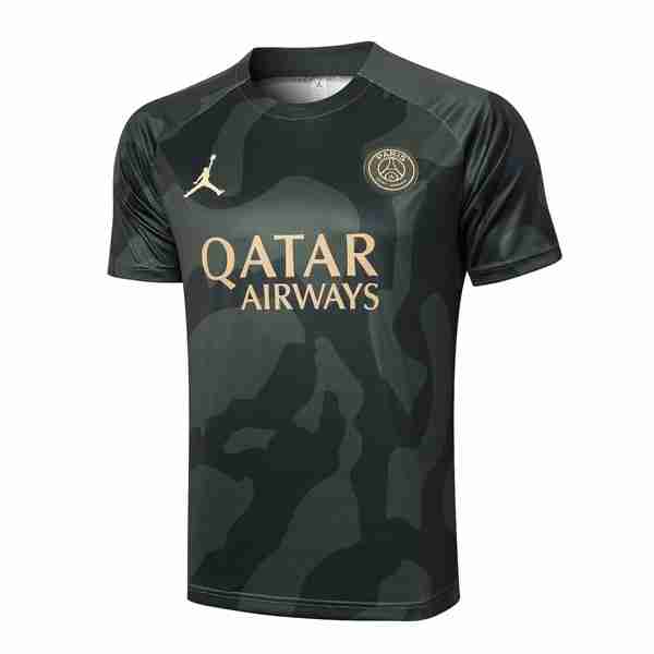 Camiseta Entrenamiento PSG 2024-2025 Verde Tailandia Equipacion Entrenamiento Paris Saint Germain 2024 2025