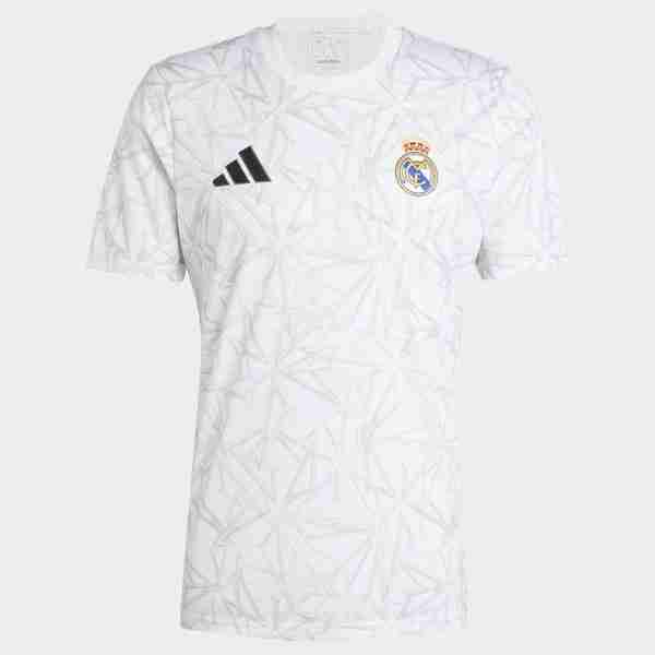 Tailandia Camiseta Real Madrid Pre-Match 2024-2025 Blanco Tailandia Equipacion Real Madrid Pre Match 2024 2025 Blanco