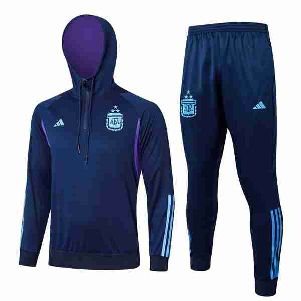 Chandal Con Capucha Argentina 2024 2025 Azul Chandal Con Capucha Argentina 2023 2024 Azul