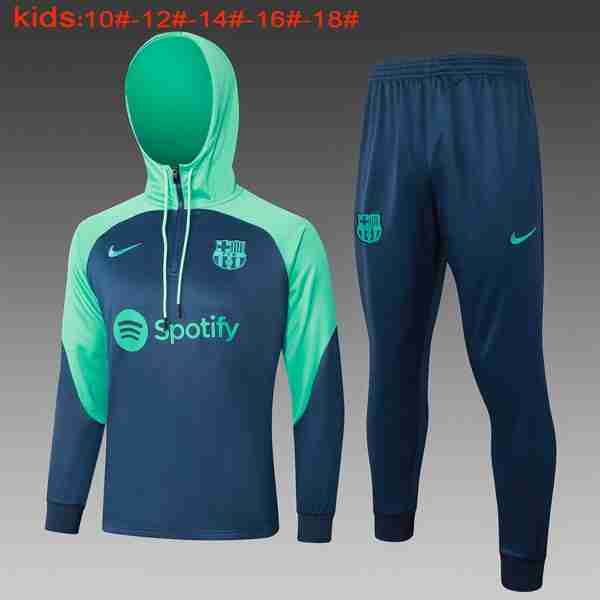 Ninos Chandal Con Capucha Barcelona 2024-2025 Azul 2 Chandal Con Capucha Ninos FC Barcelona 2024 2025