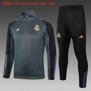 Chandal Real Niños Madrid 2024 2025 Gris