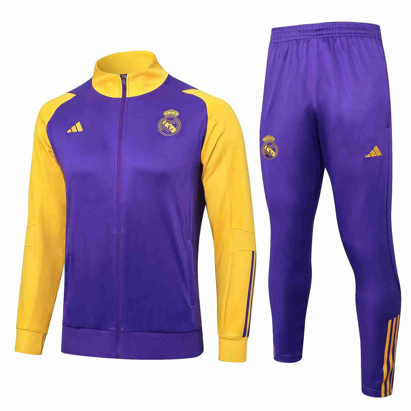 Chandal Real Madrid 2024-2025 Purpura Amarillo Chandal Real Madrid 2024 2025 Purpura Amarillo
