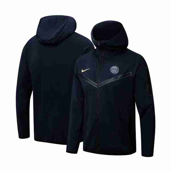 Chaqueta Con Capucha PSG 2024 2025 Azul Chaqueta Con Capucha Paris Saint Germain 2024 2025