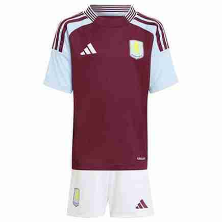 Equipacion Aston Villa Conjunto Niños Primera 2024 2025 Equipacion Aston Villa Conjunto Ninos Primera 2024 2025