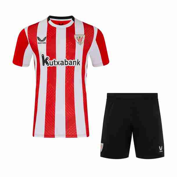 Camiseta Athletic Bilbao 1ª Niño 2024-2025 Equipacion Athletic Bilbao Conjunto Ninos Primera 2024 2025