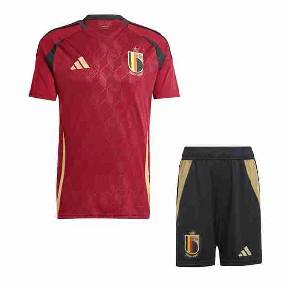 Camiseta Bélgica 1ª Niño 2024 Equipacion Belgica Conjunto Ninos Primera 2024