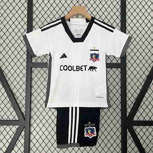 Camiseta Colo Colo 1ª Niño 2024-2025 Equipacion Colo Colo Conjunto Ninos Primera 2024 2025