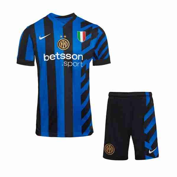 Camiseta Inter Milan 1ª Niño 2024-2025 Equipacion Inter Milan Conjunto Ninos Primera 2024 2025