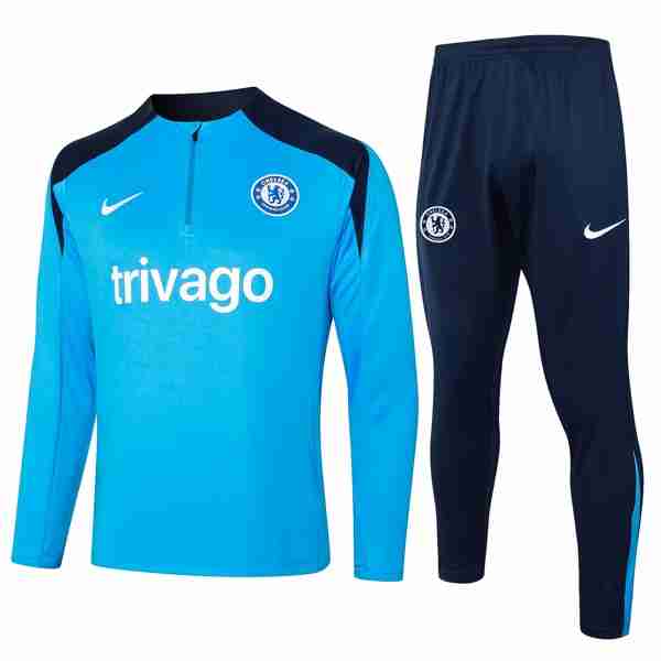 Sudadera De Training Chelsea 2024-2025 Azul Sudadera Entrenamiento Chelsea 2024 2025 Azul