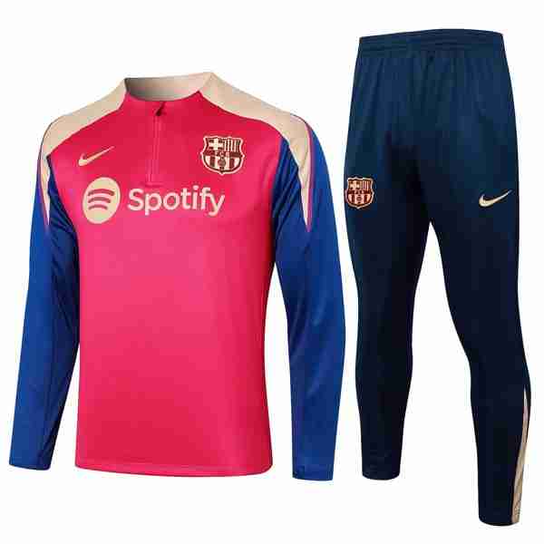Sudadera De Training Barcelona 2024-2025 Rojo Azul Sudadera Entrenamiento FC Barcelona 2024 2025 Rojo Azul