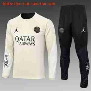 Sudadera Entrenamiento Ninos Paris Saint Germain 2024 2025 Amarillo