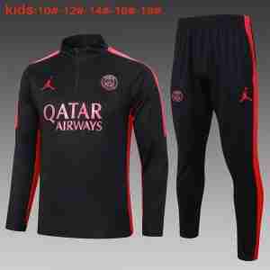 Sudadera Entrenamiento Ninos Paris Saint Germain 2024 2025 Negro Rosa
