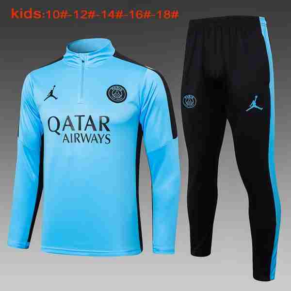 Ninos Sudadera De Training PSG 2024-2025 Azul 2 Sudadera Entrenamiento Ninos Paris Saint Germain 2024 2025