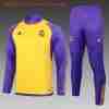 Sudadera Entrenamiento Ninos Real Madrid 2024 2025 Amarillo Purpura