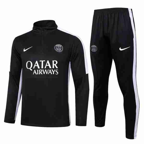 Sudadera De Training PSG 2024-2025 Negro Sudadera Entrenamiento Paris Saint Germain 2024 2025 Negro