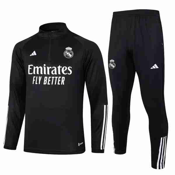 Sudadera De Training Real Madrid 2024-2025 Negro Sudadera Entrenamiento Real Madrid 2024 2025 Negro