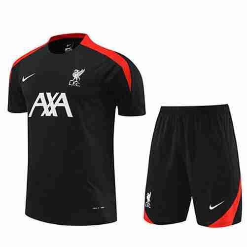 Tailandia Conjunto Equipacion Liverpool Entrenamiento 2024 2025 Negro Tailandia Conjunto Equipacion Liverpool Entrenamiento 2024 2025 Negro