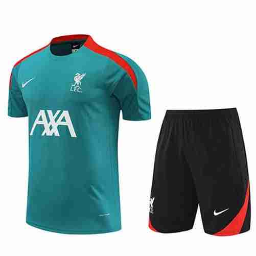 Tailandia Conjunto Equipacion Liverpool Entrenamiento 2024 2025 Verde Negro Tailandia Conjunto Equipacion Liverpool Entrenamiento 2024 2025 Verde Negro