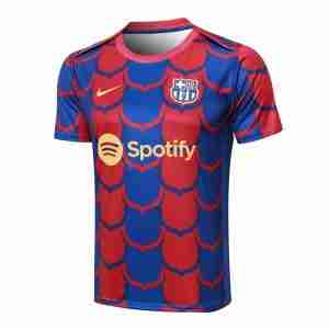 Tailandia Equipacion FC Barcelona Entrenamiento 2024 2025 Azul Rojo
