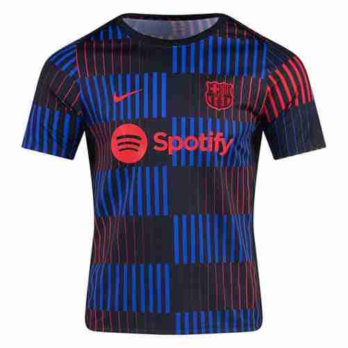 Tailandia Equipacion FC Barcelona Pre Match 2024 2025 Azul Negro Tailandia Equipacion FC Barcelona Pre Match 2024 2025 Azul Negro