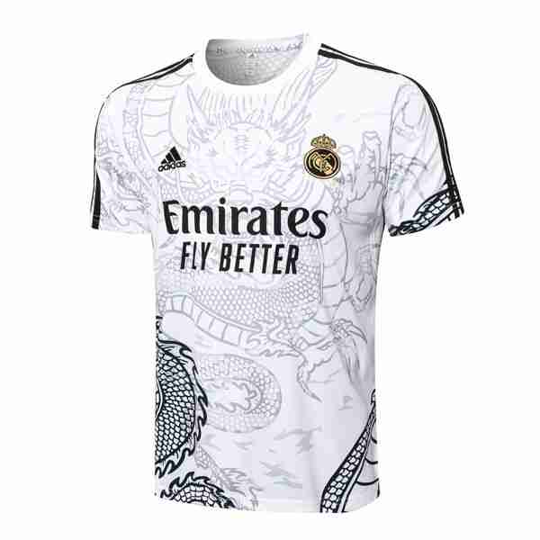 Camiseta Entrenamiento Real Madrid 2024-2025 Blanco Tailandia Equipacion Real Madrid Entrenamiento 2024 2025 Blanco