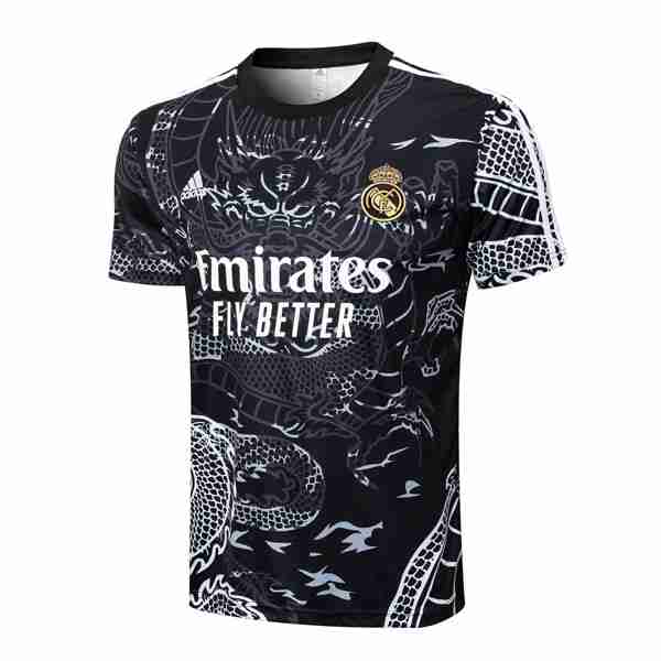 Camiseta Entrenamiento Real Madrid 2024-2025 Negro Tailandia Equipacion Real Madrid Entrenamiento 2024 2025 Negro