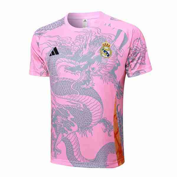 Camiseta Entrenamiento Real Madrid 2024-2025 Rosa Tailandia Equipacion Real Madrid Entrenamiento 2024 2025 Rosa