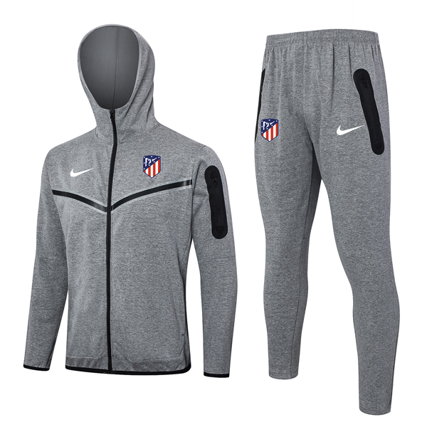 Chandal Con Capucha Atletico Madrid 2024 2025 Gris Chandal Con Capucha Atletico Madrid 2024 2025 Gris