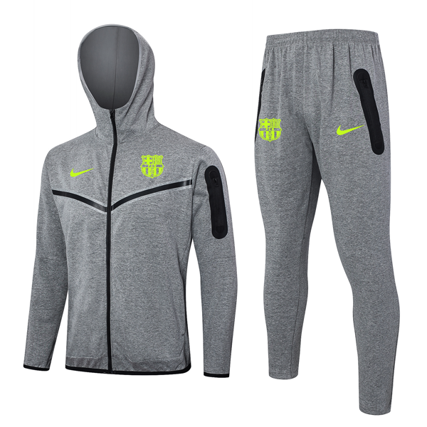Chandal Con Capucha Barcelona 2024 25 Gris Chandal Con Capucha Barcelona 2024 25 Gris
