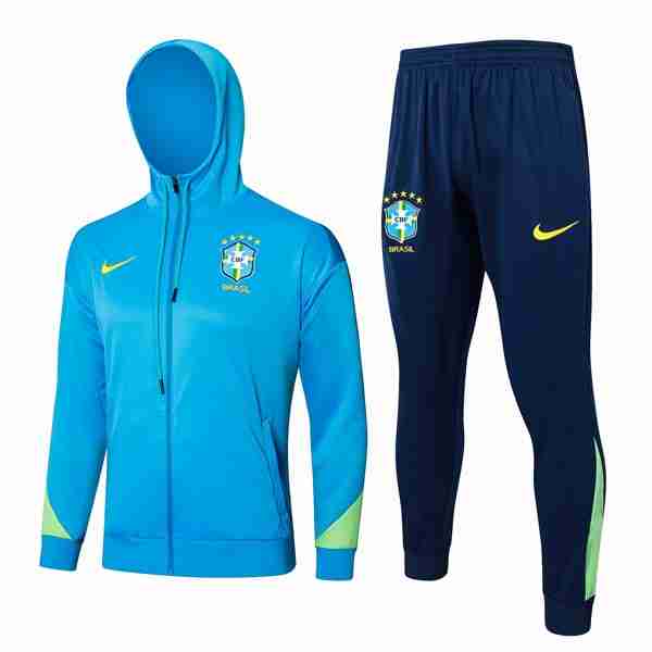 Chandal Con Capucha Brasil 2024-2025 Azul 3 Chandal Con Capucha Brasil 2024 2025 Azul 1