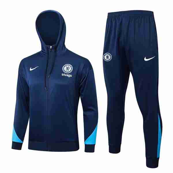 Chandal Con Capucha Chelsea 2024-2025 Azul 3 Chandal Con Capucha Chelsea 2024 2025 Azul 2