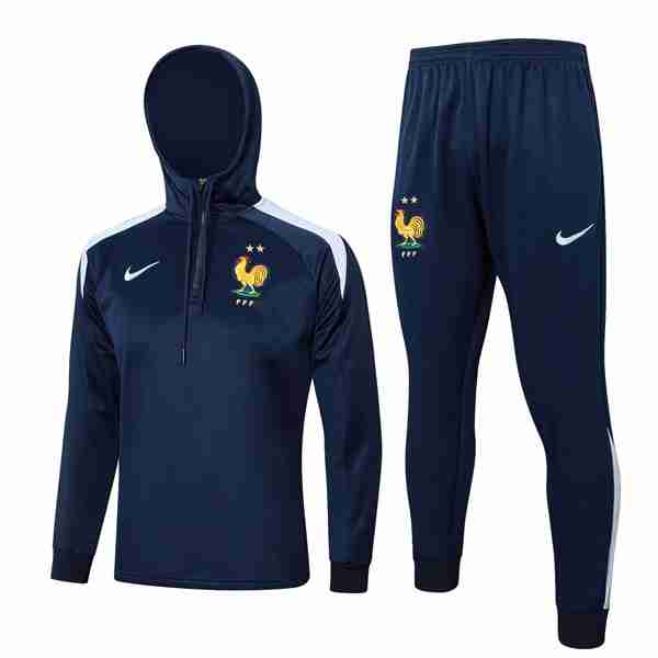 Chandal Con Capucha Francia 2024-2025 Azul 6 Chandal Con Capucha Francia 2024 25 Azul