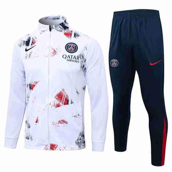 Chandal PSG 2024-2025 Blanco 3 Chandal Paris Saint Germain 2024 2025 Blanco