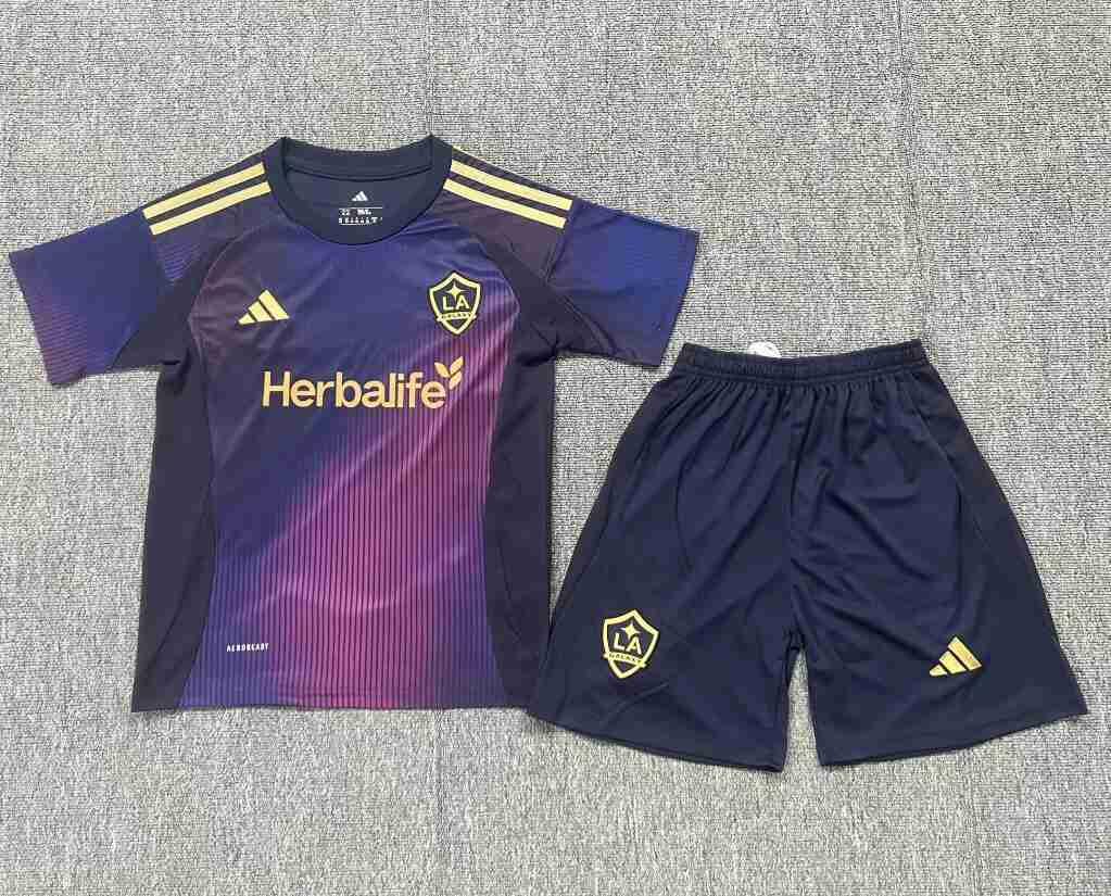 Equipacion Los Angeles Galaxy Conjunto Niños Segunda 2025 2026 Equipacion Los Angeles Galaxy Conjunto Ninos Segunda 2025 2026
