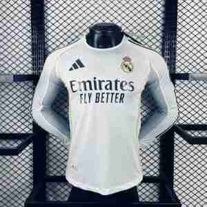 Equipacion Real Madrid Jugador Versión Primera Manga Larga 2025 2026