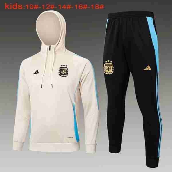 Niños Sudadera Con Capucha Argentina 2024-2025 Amarillo 3 Sudadera Con Capucha Ninos Argentina 2024 2025 Amarillo